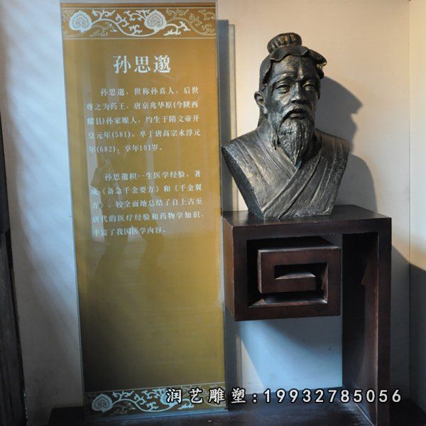 园林人物孙思邈铜雕