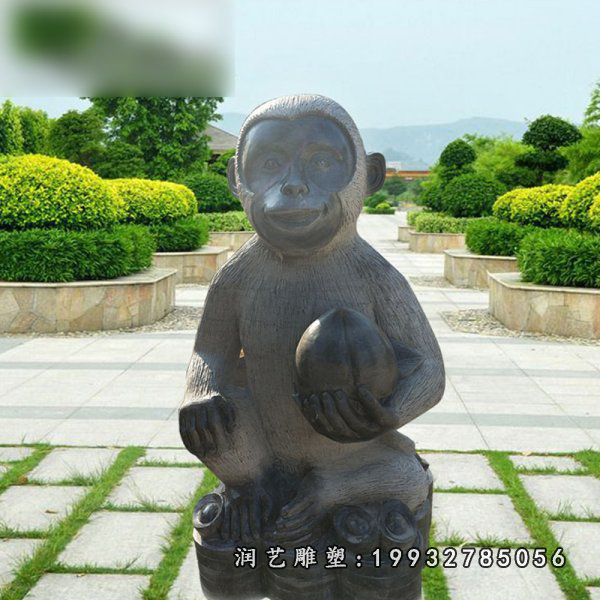 猴子动物公寓石雕