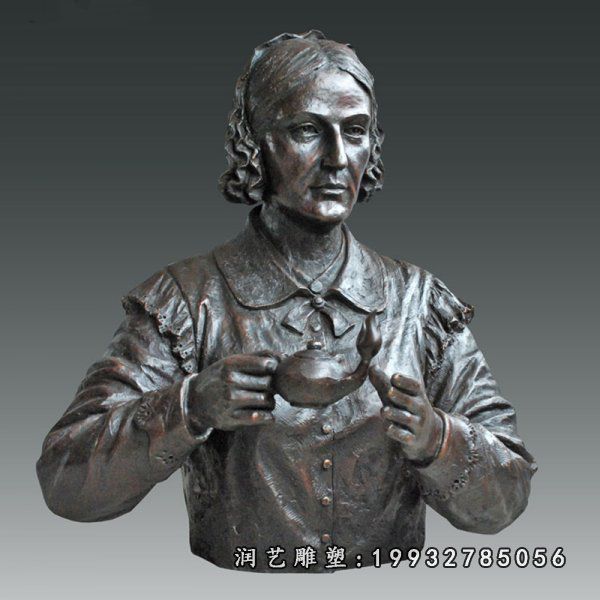 庭院南丁格尔人物铜雕