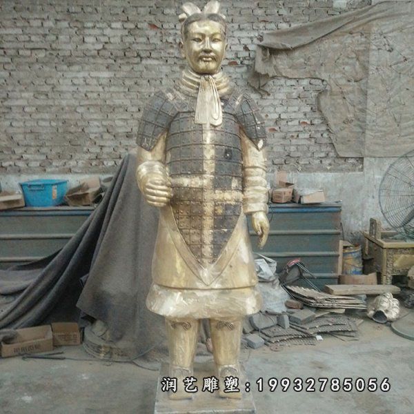 商场人物兵马俑铜雕