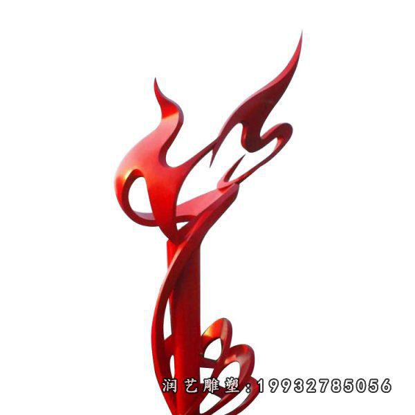 街道不锈钢火炬雕塑