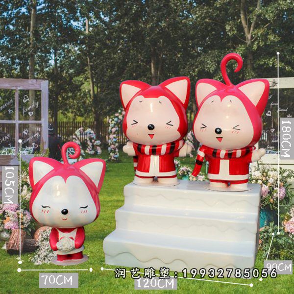 花园玻璃钢阿狸雕塑