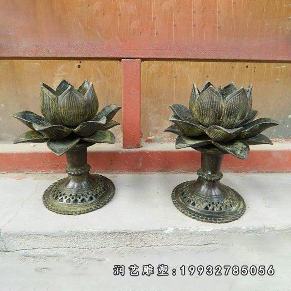 酒店景观荷花铜雕