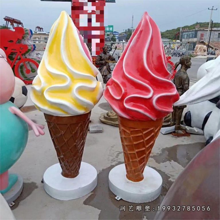 景区景点玻璃钢冰激凌景观雕塑