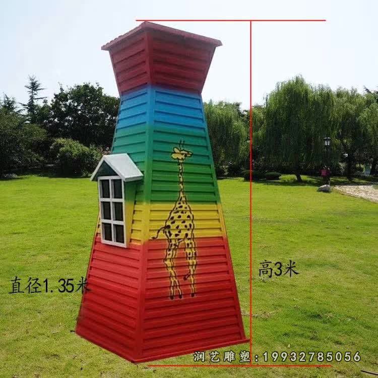 园林玻璃钢风车景观雕塑