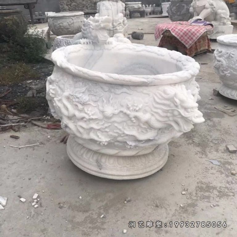 园林水缸景观石雕