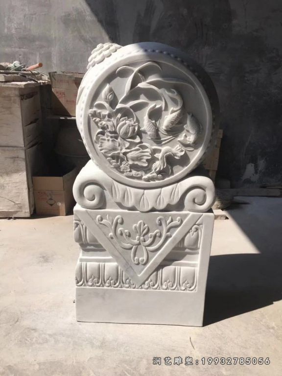 庭院门墩景观石雕
