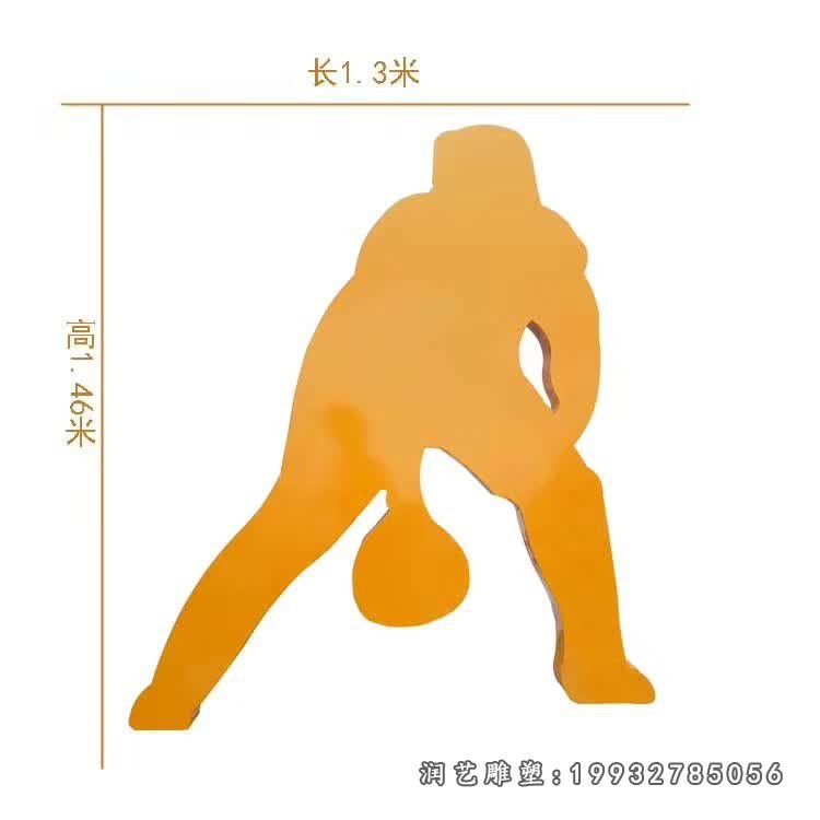 学校运动人物不锈钢雕塑
