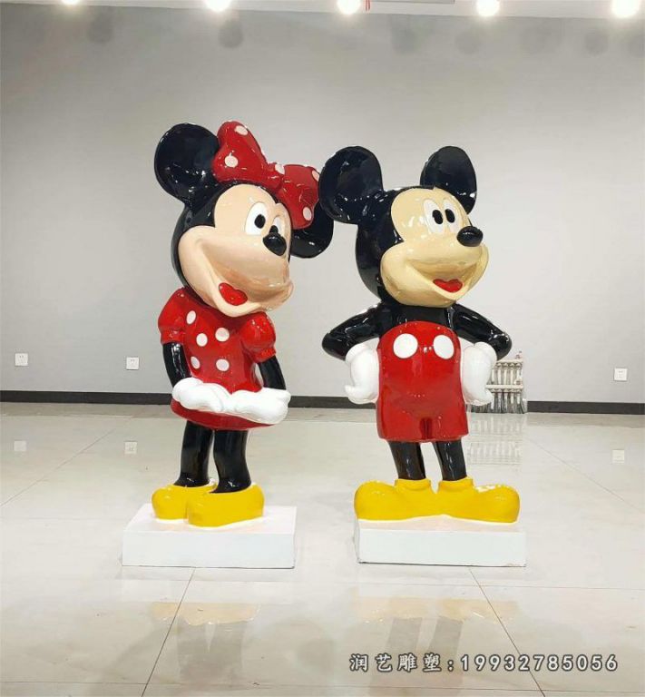 公园玻璃钢米老鼠卡通雕塑