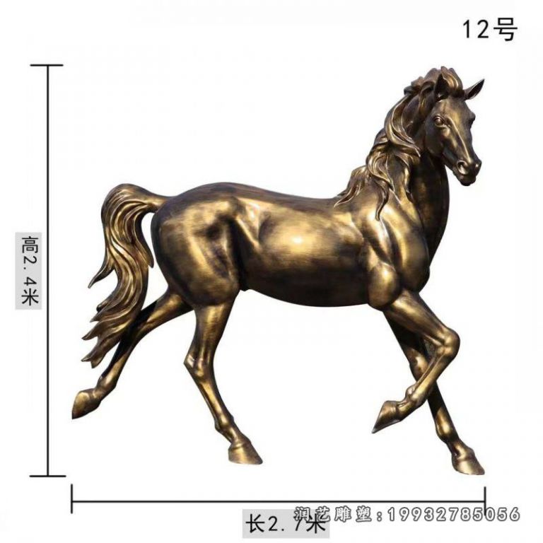 城市草坪动物马铜雕