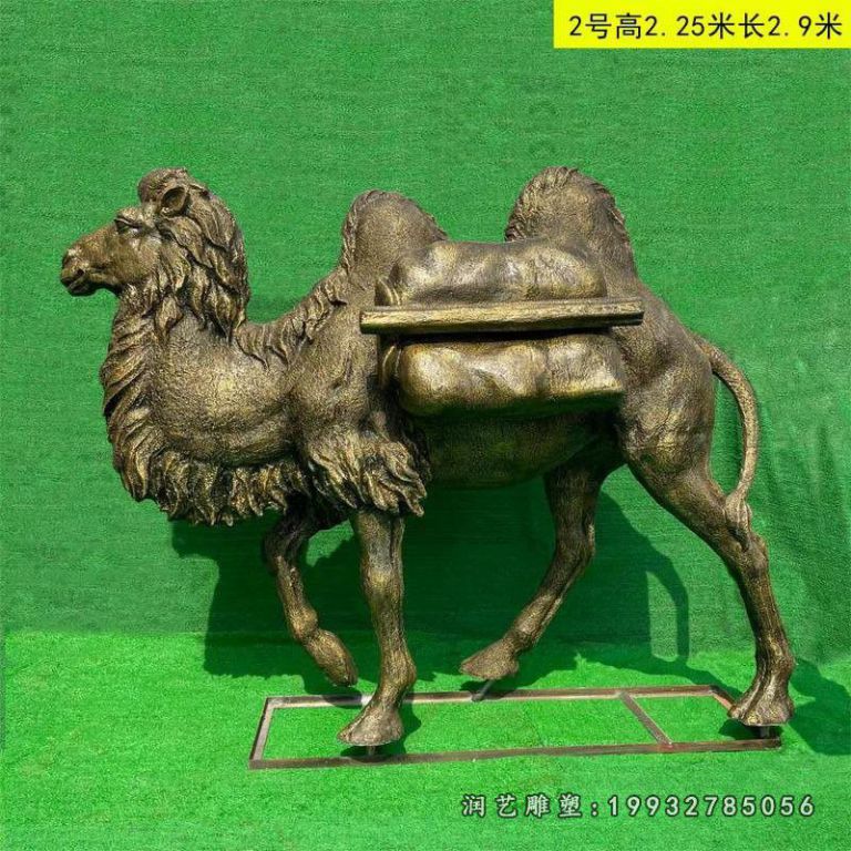 花园动物骆驼铜雕