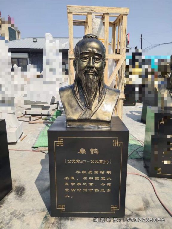 古代人物扁鹊商业街铜雕