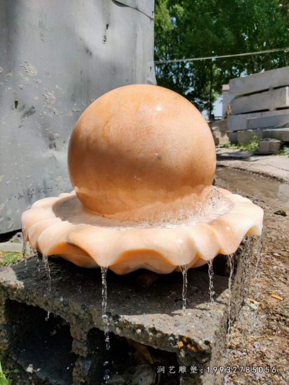 景观风水球步行街石雕