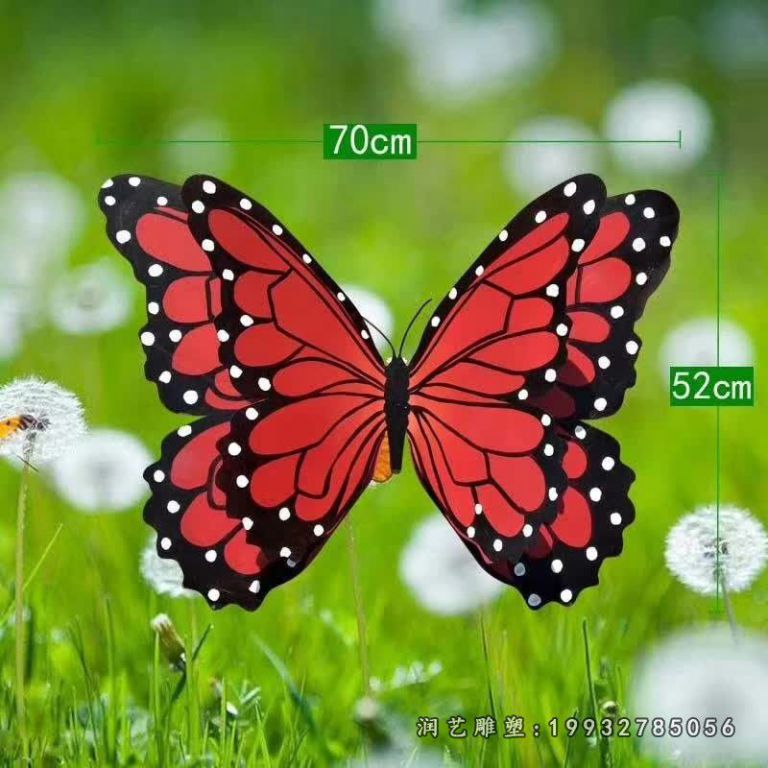 园林不锈钢蝴蝶雕塑